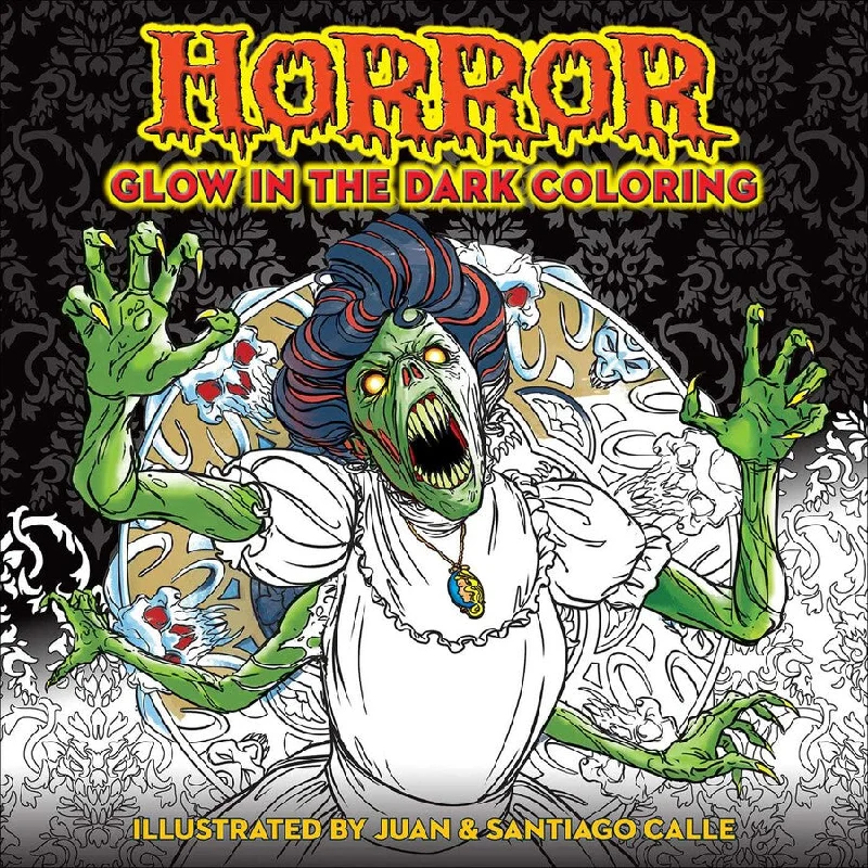 Horror Glow In The Dark Coloring Book