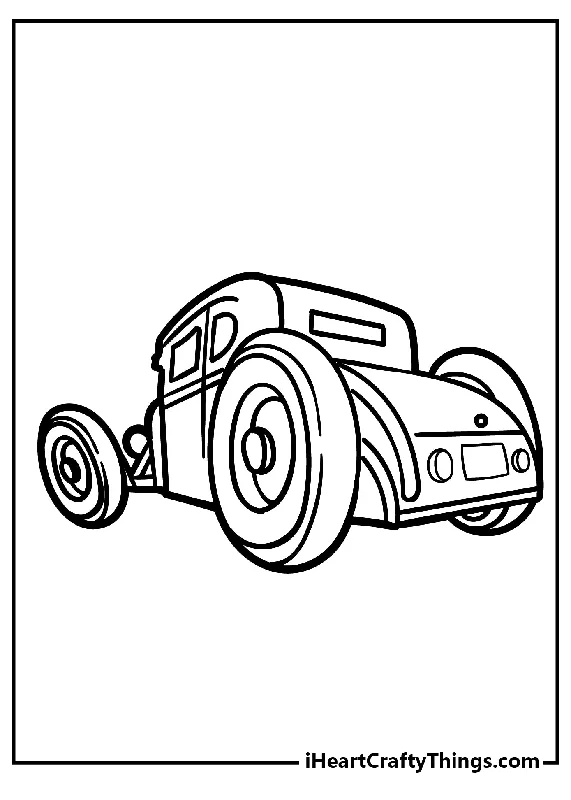 Hot Rod Coloring Book - 15 pages