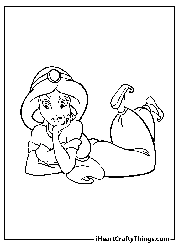 Jasmine Coloring Book - 20 pages