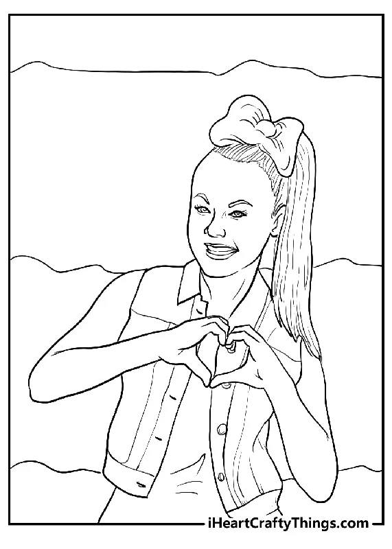 Jojo Siwa Coloring Book - 15 pages