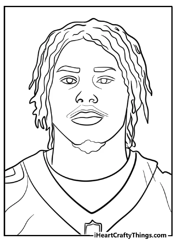 Justin Jefferson Coloring Book - 30 pages