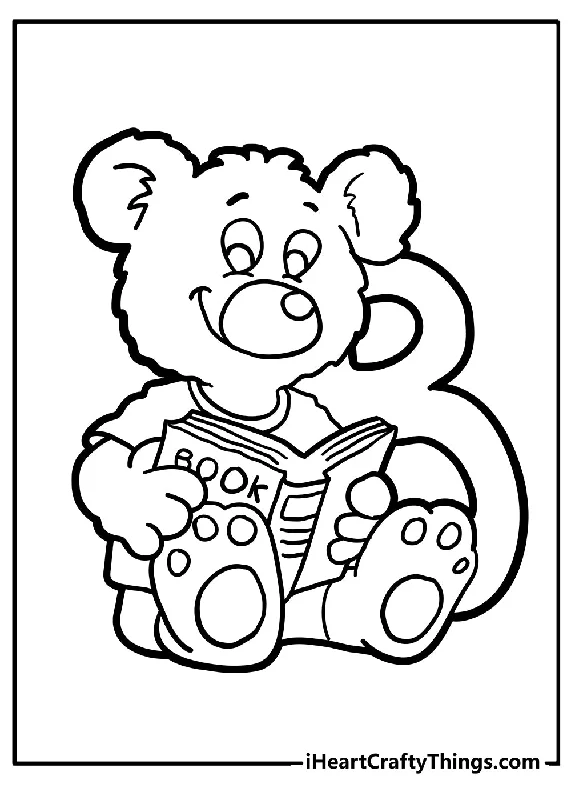 Kindergarten Coloring Book - 10 pages