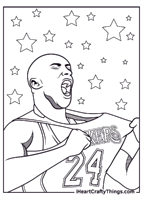 Kobe Bryant Coloring Book - 15 pages