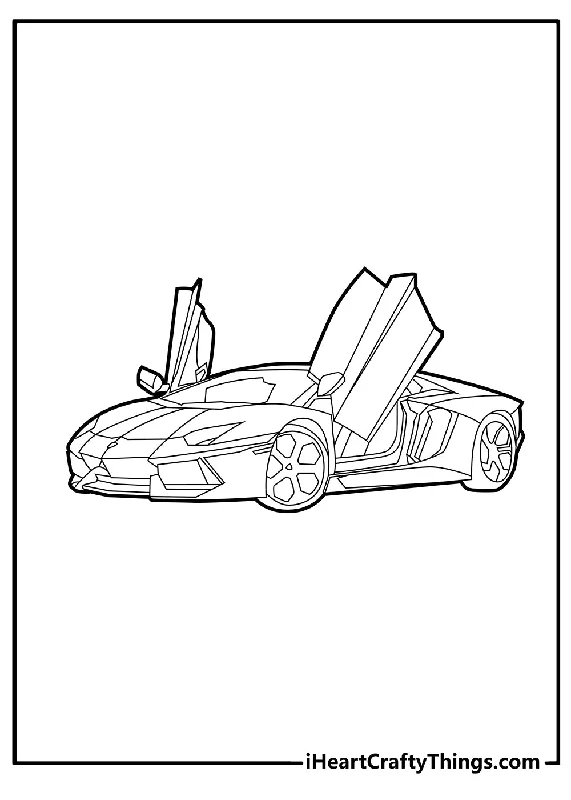 Lamborghini Coloring Book - 15 pages