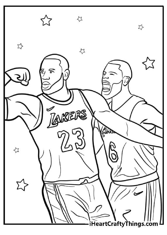 Lebron James Coloring Book - 34 pages