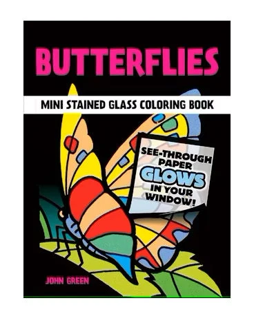 Little Butterflies Stained Glass Coloring Book