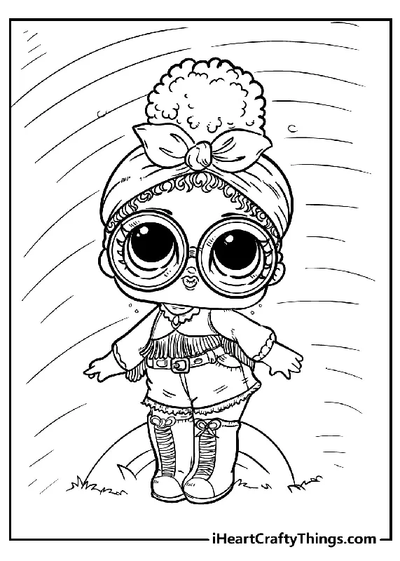 LOL Doll Coloring Book - 30 pages