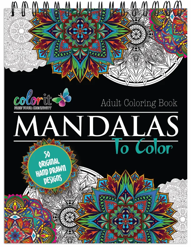 ColorIt Mandalas To Color, Volume I Coloring Book for Adults by Terbit Basuki