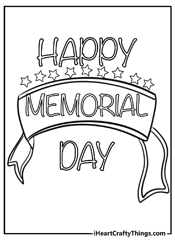 Memorial Coloring Book - 41 pages