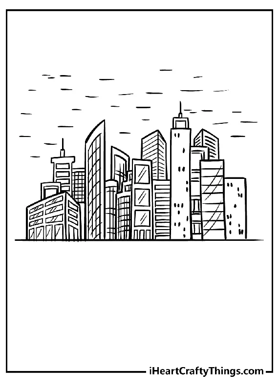 Metropolis Coloring Book - 15 pages