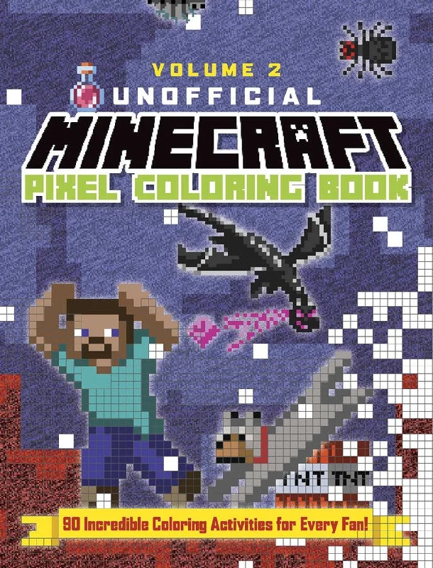 Minecraft Unofficial Pixel Coloring Book Volume 2