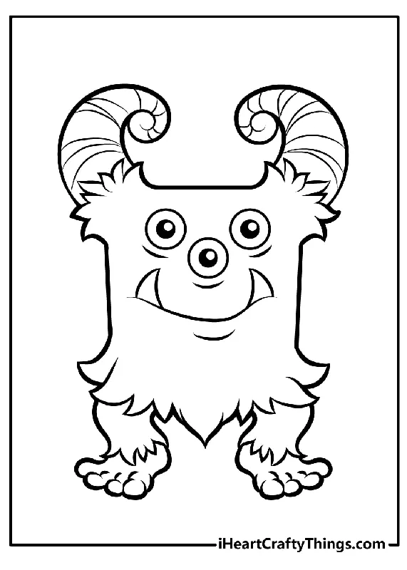 Monster Coloring Book - 15 pages