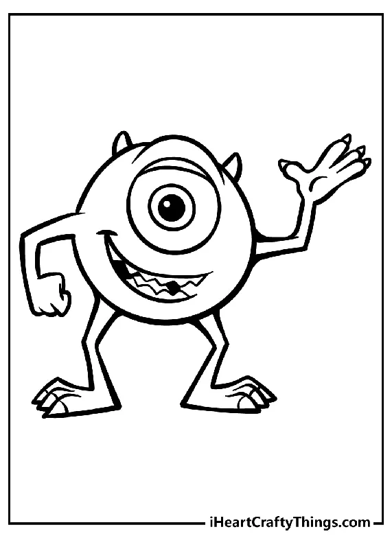 Monsters Inc. Coloring Book - 20 pages