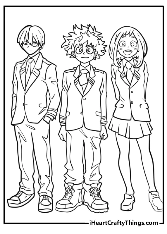 My Hero Academia Coloring Book - 26 pages