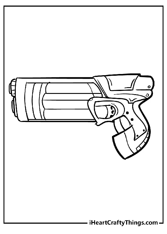 Nerf Gun Coloring Book - 15 pages