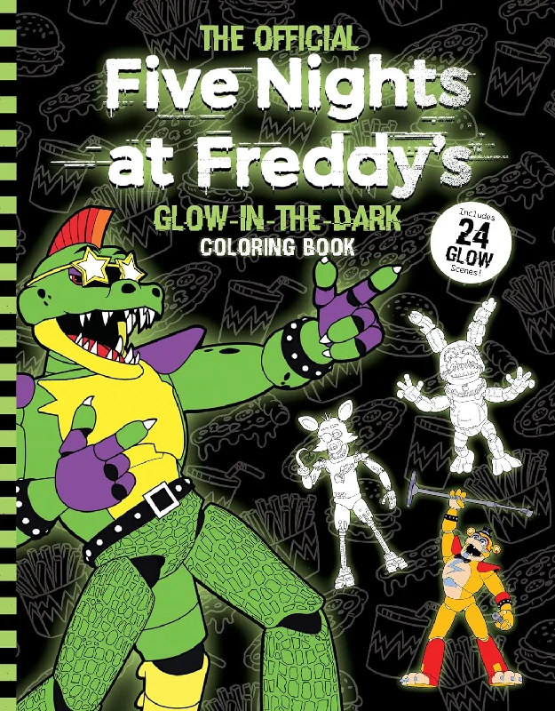 Official Five Nights At Freddy's Glow In The Dark Coloring Book