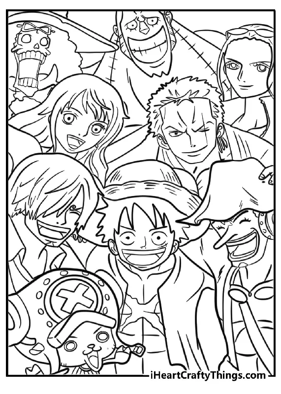 One Piece Coloring Book - 21 pages