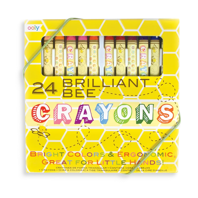 Ooly Brilliant Bee Crayons - 24 Pack