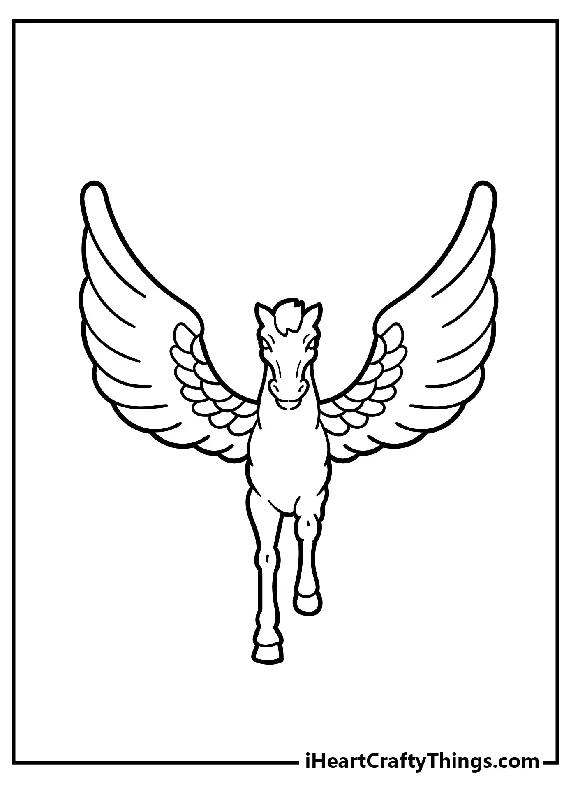 Pegasus Coloring Book - 25 pages