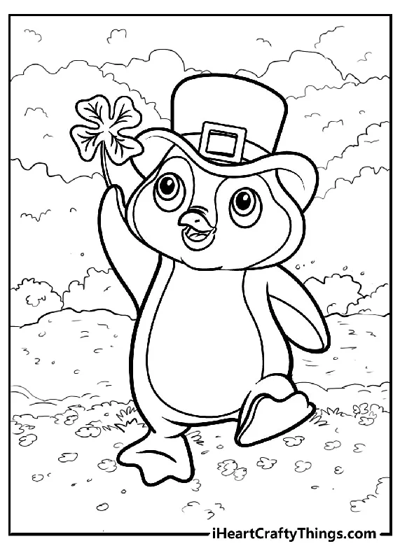 Penguin Coloring Book - 25 pages