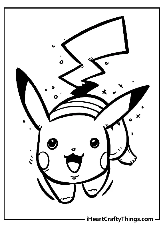 Pikachu Coloring Book - 45 pages