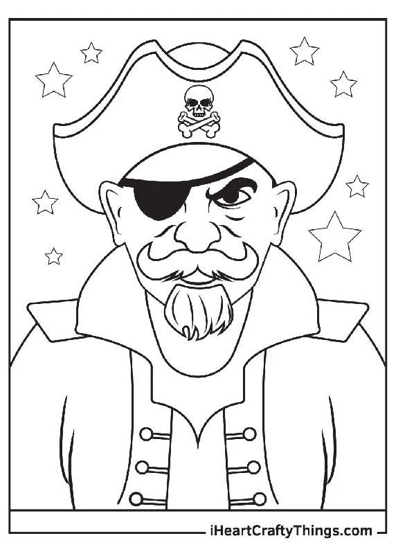 Pirates Coloring Book - 15 pages