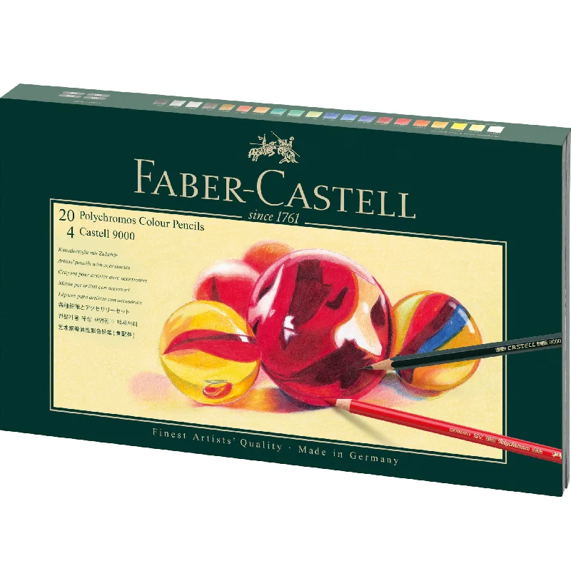 Polychromos Artists’ Color Pencils, 26-Piece Mixed Media Gift Set  - #210051