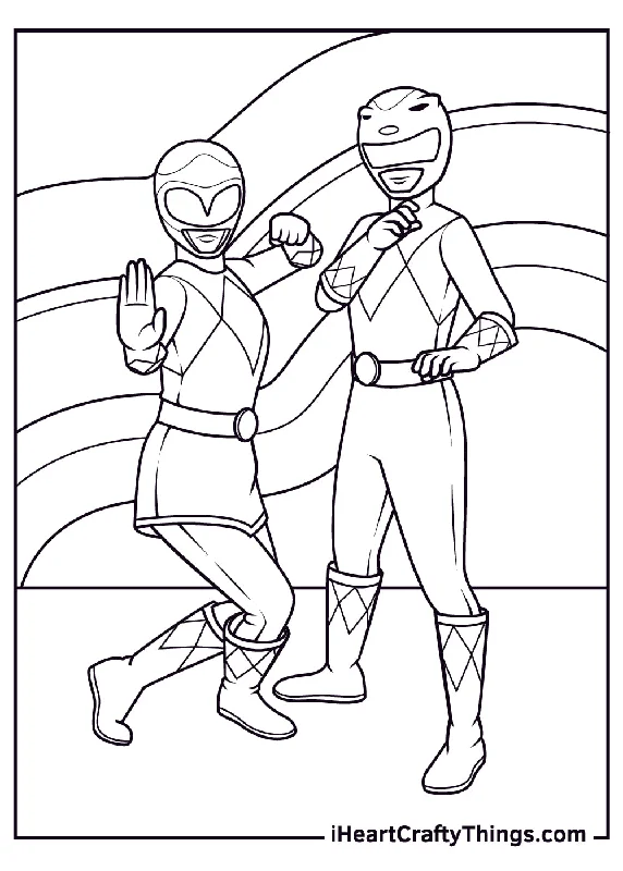 Power Rangers Coloring Book - 20 pages