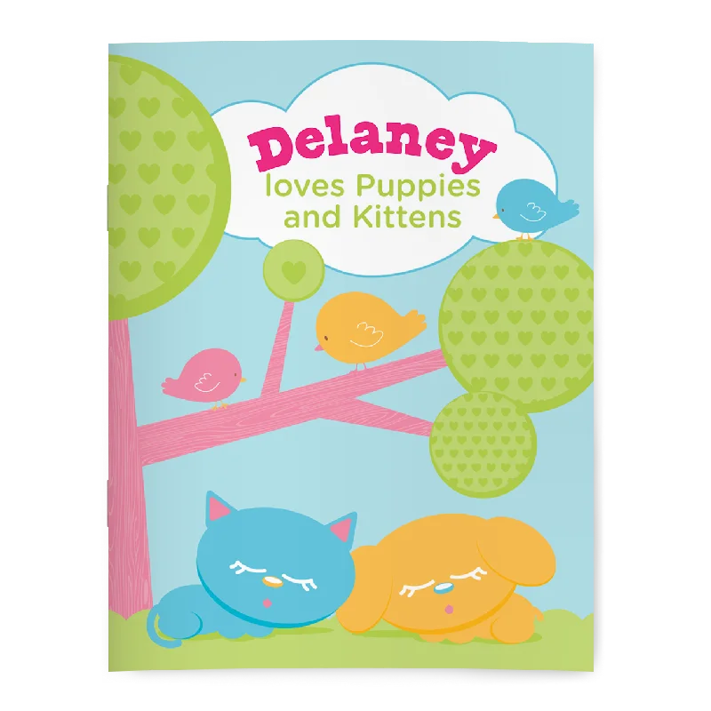 Puppies and Kittens Coloring Book