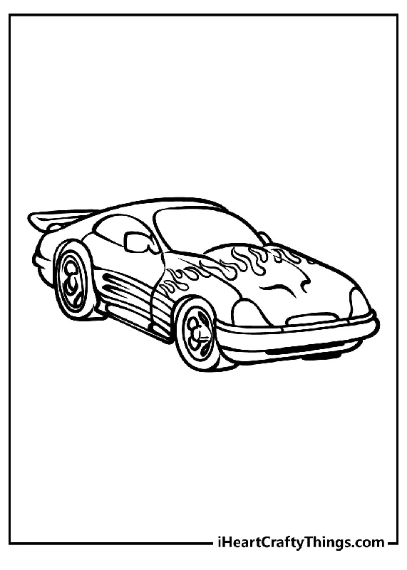 Race Car Coloring Book - 20 pages