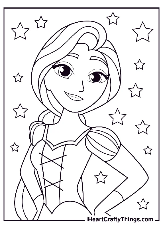 Rapunzel Coloring Book - 15 pages