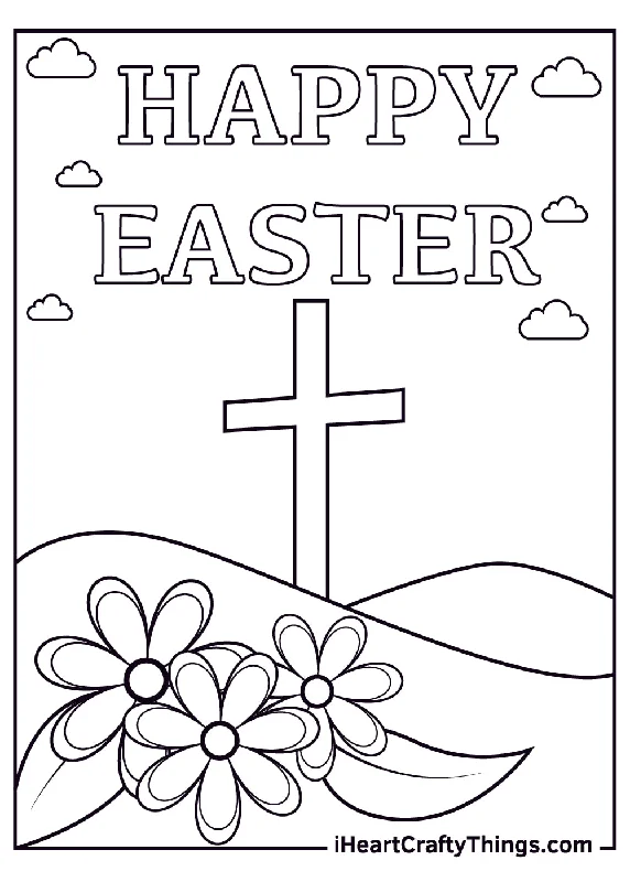 Easter Coloring Book - 20 pages