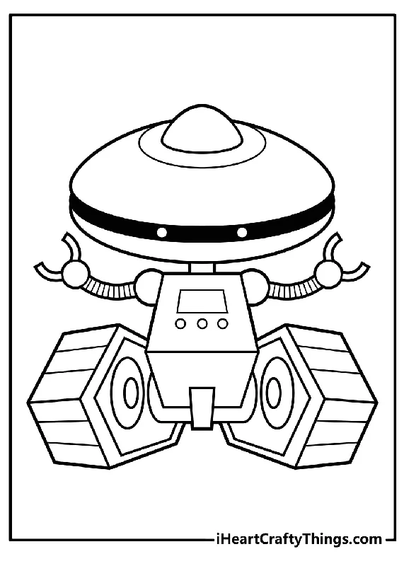 Robot Coloring Book - 25 pages