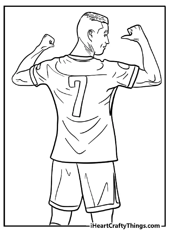 Ronaldo Coloring Book - 25 pages