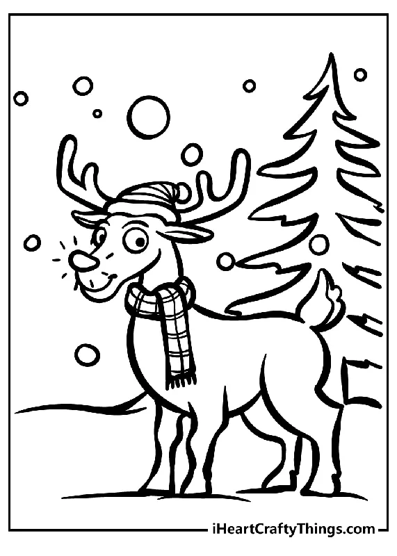 Rudolph Coloring Book - 20 pages