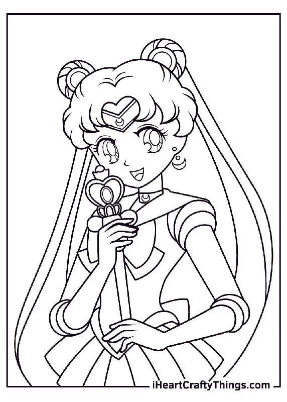 Sailor Moon Coloring Book - 15 pages