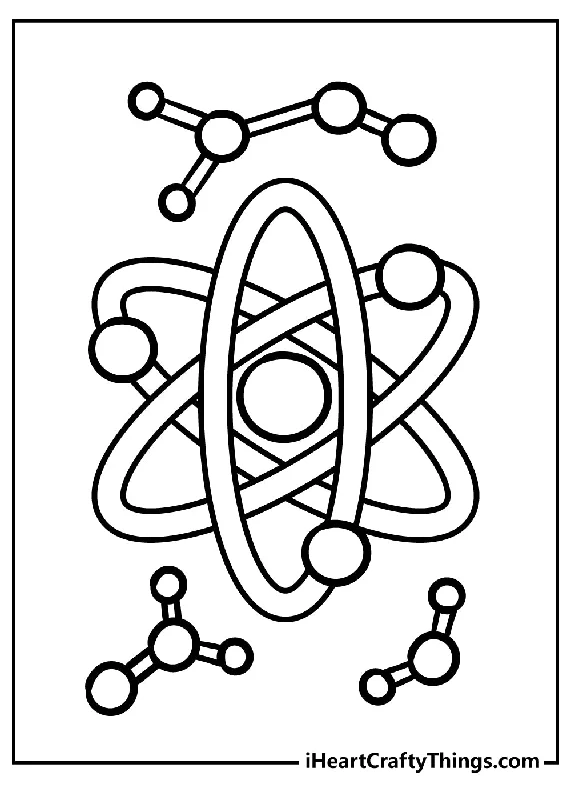 Science Coloring Book - 15 pages