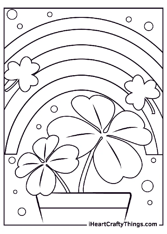 Shamrock Coloring Book - 15 pages