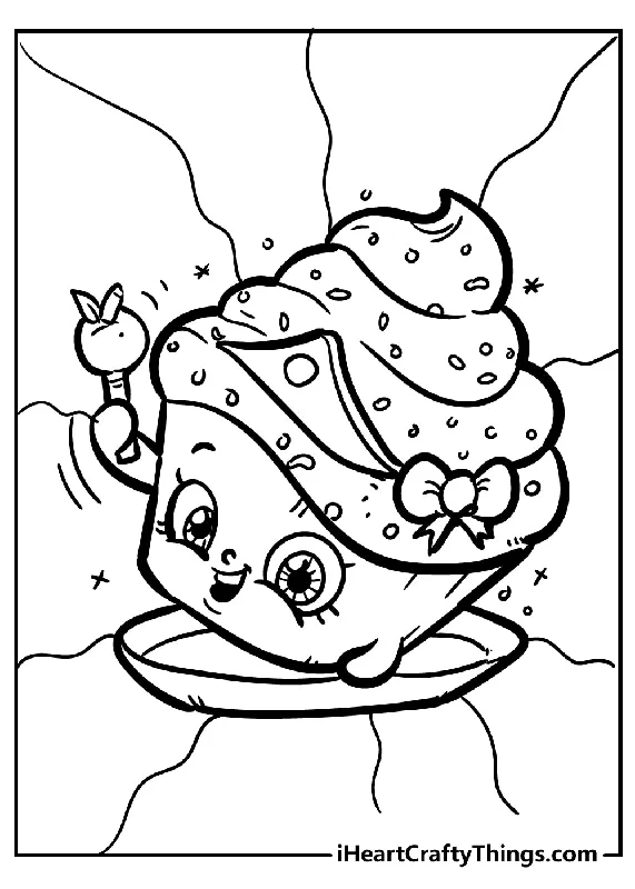 Shopkins Coloring Book - 45 pages