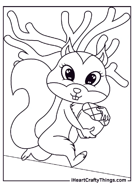 Simple Animal Coloring Book - 10 pages