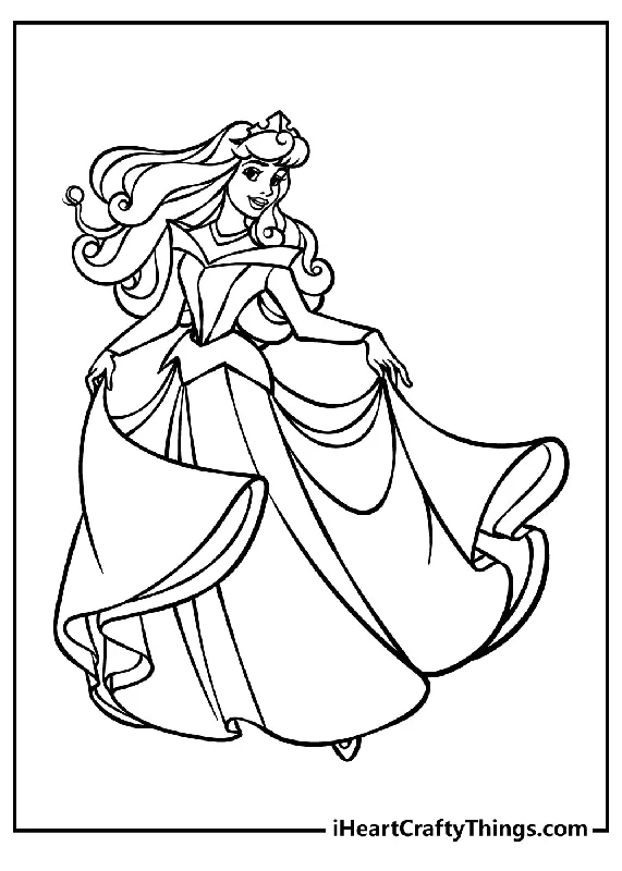 Sleeping Beauty Coloring Book - 20 pages