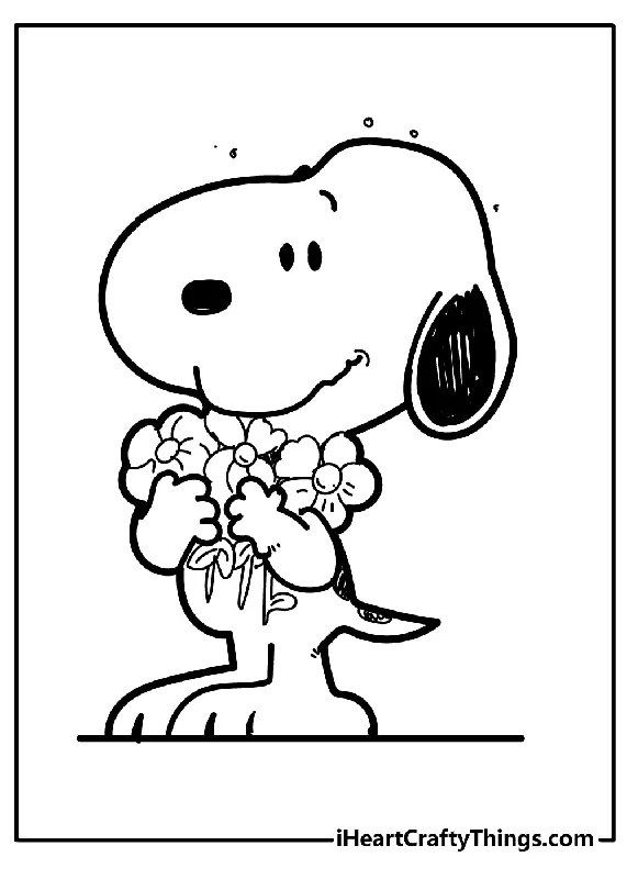 Snoopy Coloring Book - 15 pages