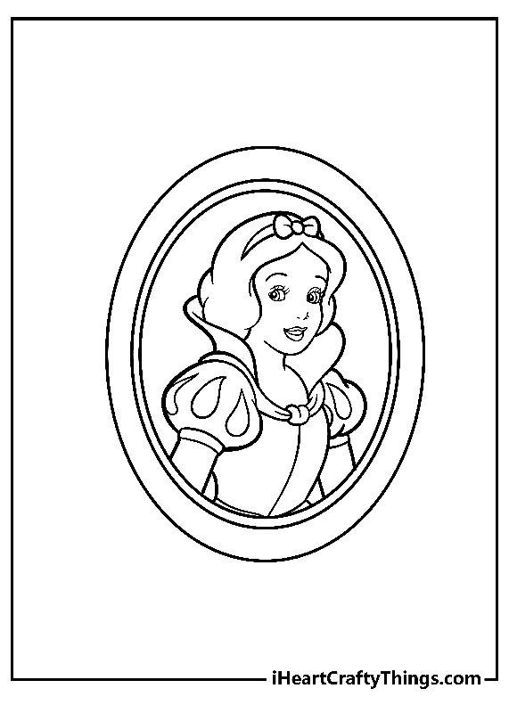 Snow White Coloring Book - 20 pages