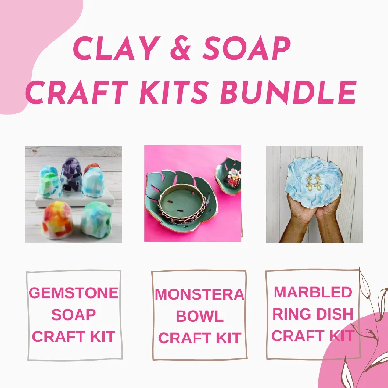 Soap & Clay Craft Kit Bundle (3 Kits for the Price of 2!)