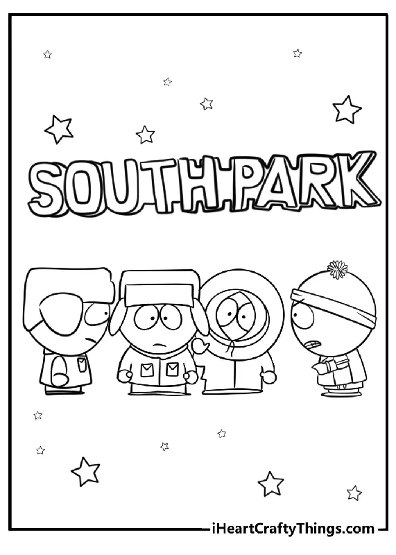 South Park Coloring Book - 25 pages