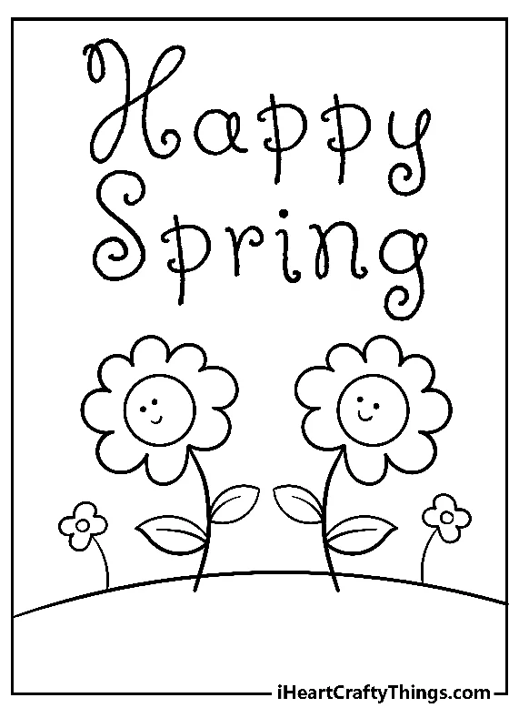 Spring Coloring Book - 27 pages