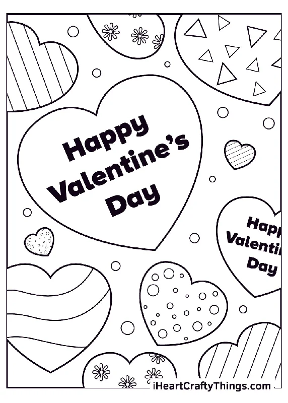 Valentine’s Day Coloring Book - 15 pages