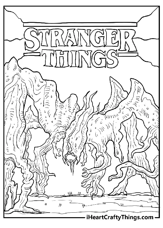 Stranger Things Coloring Book - 15 pages