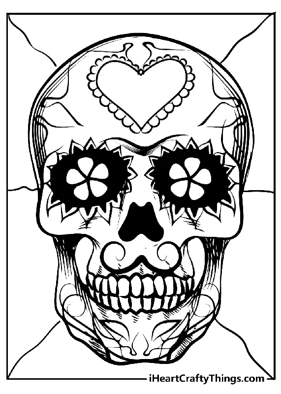 Sugar Skull Coloring Book - 30 pages