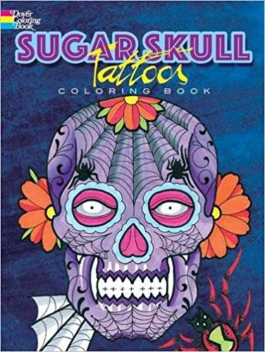 Sugar Skull Tattoos Coloring Book